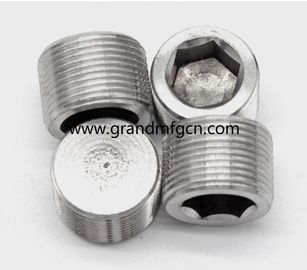 male thread 1/4&quot; 3/4&quot; 1/2&quot; 1 INCH stainless steel 304 Countersunk hexagon plug