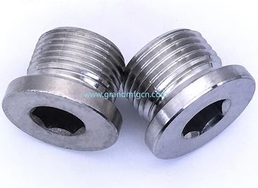 male thread 1/4&quot; 3/4&quot; 1/2&quot; 1 INCH stainless steel 304 Countersunk hexagon plug