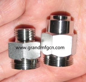 male thread OEM,ODM stainless steel precision machined &amp; turned down parts natural finishing