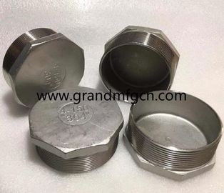 male thread OEM stainless steel precision machined &amp; turned down parts natural finishing