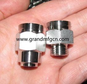 male thread OEM stainless steel 304 precision machined &amp; turned down parts natural finishing