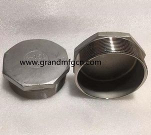 male thread OEM stainless steel precision machined &amp; turned down parts octagonal SS304 plugs