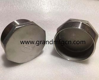 male thread OEM stainless steel precision machined &amp; turned down parts octagonal SS304 plugs
