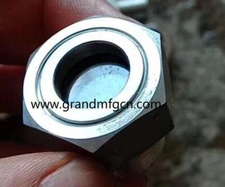 Metric thread M33x1.5 stainless steel 316 observation oil level sight glasses with lock nut OEM service no finishing
