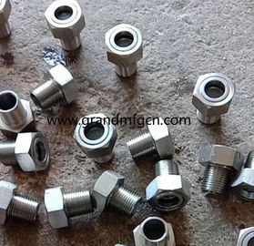 Metric thread M33x1.5 stainless steel 316 observation oil level sight glasses with lock nut OEM service no finishing