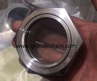 Metric thread M33x1.5 stainless steel 316 observation oil level sight glasses with lock nut OEM service no finishing