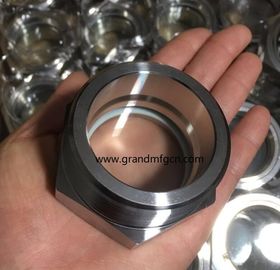 NPT thread 1&quot; 2 inch stainless steel SS316 SS304 observation evaporator oil level sight glasses OEM service no finishing