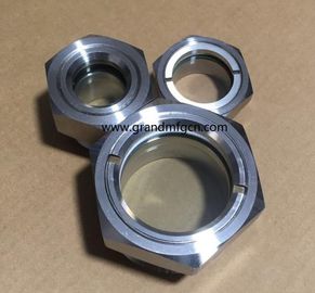 NPT thread 1 inch 1 1/2 inch stainless steel SS316 SS304 observation evaporator oil level sight glasses OEM no finishing