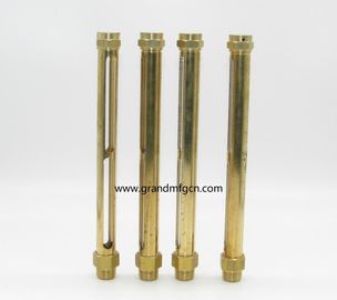 NPT thread 3/4 inch observation brass oil level sight gauges indicators oil level check gauges for oil container Brass Tube Hydraulic Oil Level Gauge with for Pump and Gearboxes