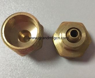 custom precision metal machined parts quality brass turned parts NPT male thread in common use