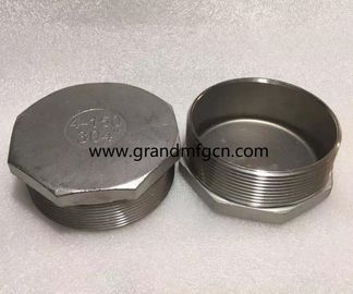 stainless steel hex plugs male thread OEM precision machined &amp; turned down parts natural finishing