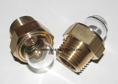 NPT thread brass oil level sight glasses oil level gauge indicators withstand high pressure custom available