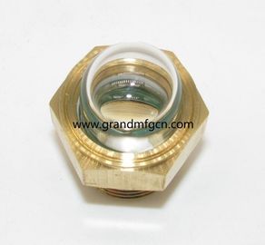 male NPT pipe threads 1/2 inch domed shaped flow liquid level gauge oil level sight glass indicator for pumps custom