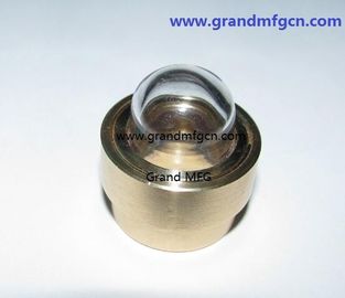 male NPT pipe threads 1/2 inch domed shaped flow liquid level gauge oil level sight glass indicator for pumps custom
