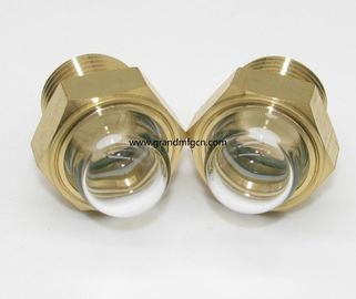 male NPT pipe threads 1/2 inch domed shaped flow liquid level gauge oil level sight glass indicator for pumps custom