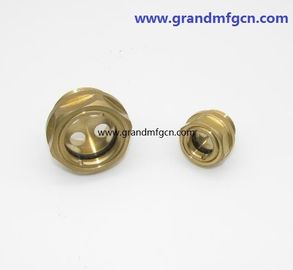 Metric thread M16 M18x1.5 hydraulic oil tank brass oil level sight glass with reflector no finishing , China