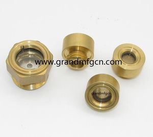 NPT 3/8&quot; 3/4 INCH hydraulic oil tank brass oil level sight glass with reflector no finishing , China
