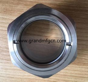 bsp 1&quot; 2&quot; chemical stainless steel jacketed reactor SS304 observation sight glass sight window oil level check gauges