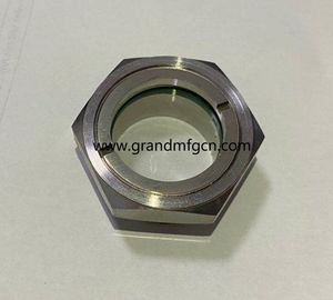 M36X1.5 chemical stainless steel jacketed reactor SS304 observation sight glass sight window oil level check gauges