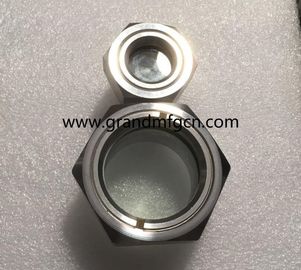 Metric thread M33X1.5 M36X1.5 glass lined reactor SS304 observation sight glass sight window oil level check gauges