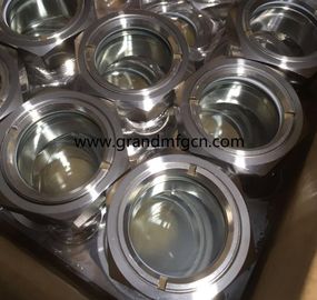 Metric thread M33X1.5 M36X1.5 glass lined reactor SS304 observation sight glass sight window oil level check gauges
