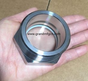 Metric thread M33X1.5 M36X1.5 glass lined reactor SS304 observation sight glass sight window oil level check gauges