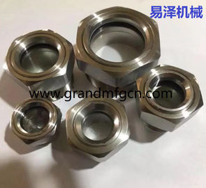 Metric thread M33X1.5 M36X1.5 glass lined reactor SS304 observation sight glass sight window oil level check gauges