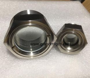 Metric thread M33X1.5 M36X1.5 glass lined reactor SS304 observation sight glass sight window oil level check gauges