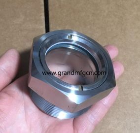 Metric thread M33X1.5 M36X1.5 glass lined reactor SS304 observation sight glass sight window oil level check gauges