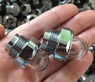 male NPT pipe threads 1/2 inch domed shaped flow liquid level gauge oil level sight glass indicator for pumps custom