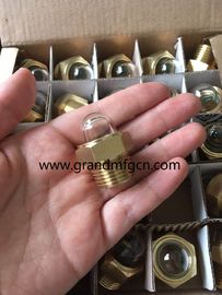 male BSP G threads 1/2&quot; 3/4&quot; 1&quot; pump domed oil level sight window sight gauge sight glass with glass