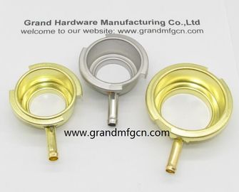 56mm natural aluminum Auto Radiator Caps and Aluminum Auto Filler Necks custom business service welding connection