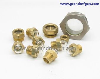 male NPT pipe threads 1&quot; flow liquid level indicators oil level sight glass gauge for pumps