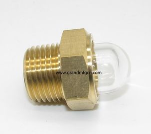 male NPT pipe threads 1 inch domed shaped flow liquid level indicators oil level sight glass gauge for pumps