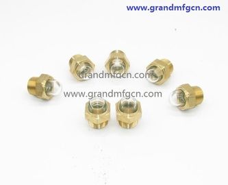 male NPT pipe threads 1 inch domed shaped flow liquid level indicators oil level sight glass gauge for pumps