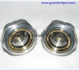 Hydraulic Compressor Reducer Pump accessories screw in aluminum alloy oil sight glass level window oil level
