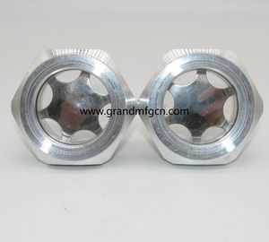 Aluminum alloy oil standard Oil mirror Hexagon screw-in oil level sight windows oil gauges indicators custom available