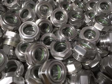 Aluminum alloy oil standard Oil mirror Hexagon screw-in oil level sight windows oil gauges indicators custom available