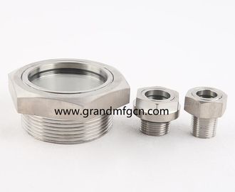 NPT 1 inch 2 INCH stainless steel 316 knob type oil level indicators fluid sight glass sight window oil level gauges