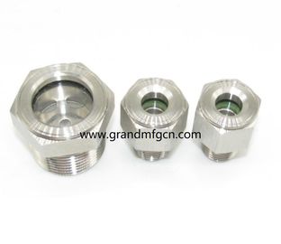 NPT 1 inch 2 INCH stainless steel 316 knob type oil level indicators fluid sight glass sight window oil level gauges