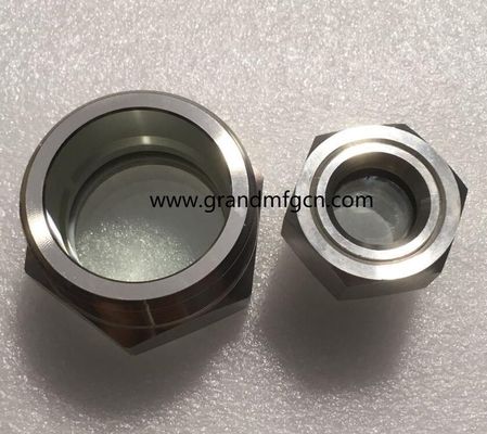 NPT 1 1/2 INCH stainless steel 304 oil sight glass window in stock hex Oil level sight glass oil level gauge indicatiors