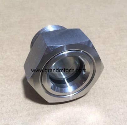 NPT 3/4 1/2 inch stainless steel 304 oil lubrication system visual oil level indicator BHO oil sight glasse gauges