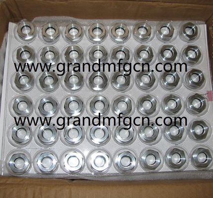 Aluminum Oil mirror Hexagon screw-in G1/2 Aluminum Natural glass Tempered Oil level sight glass for worm compressor