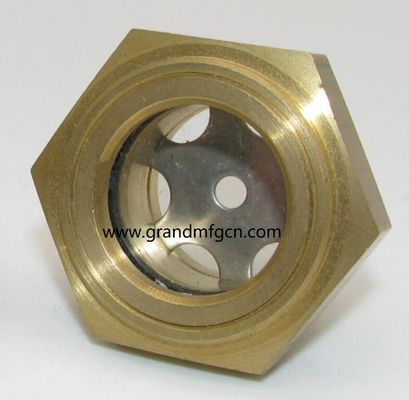 Hydraulic Piston Compressor accessories screw high temperature in brass oil sight glass level window oil level
