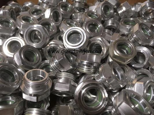 M33X1.5 Aluminum blower lubrication system Oil levels Hex screw-in Oil level sight glass oil level gauge indicatiors