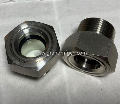 high pressure tested oil level sight glass for Single Layer Industrial Oil Storage Tank npt 1/4 1/2 inch male thread
