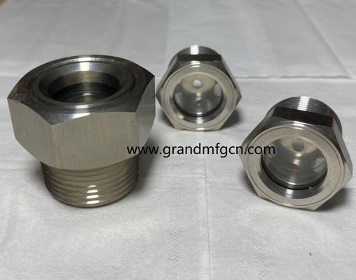 high pressure tested oil level sight glass for Single Layer Industrial Oil Storage Tank npt 1/4 1/2 inch male thread