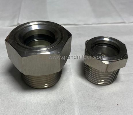 high pressure tested oil level sight glass for Single Layer Industrial Oil Storage Tank npt 1/4 1/2 inch male thread
