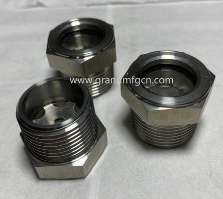 NPT 1/2 inch stainless steel 304 oil lubrication system visual oil level indicator gasoline oil sight glasse window