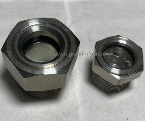 M27X1.5 Automotive Industries lab Equipmen stainless steel 304 oil sight glass window with transparent glass